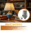 Vintage E26 Lamp Socket with Pull Chain Switch,4Pack Bulb Base for Table & Floor Lamps Replacement Parts 4