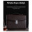 Porte-documents de bureau avec serrure à combinaison, grande capacité, marron. 4