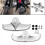 Kit de acabamento cromado para ponteiras dianteiras e traseiras para Springer FLSTS 2