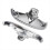 Kit de acabamento cromado para ponteiras dianteiras e traseiras para Springer FLSTS 7