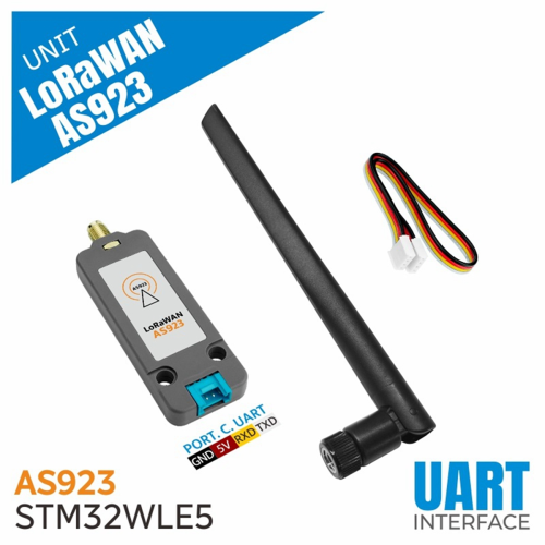 LoRaWAN AS923 Μονάδα επικοινωνίας ζώνης συχνότητας 902-928MHz Επικοινωνία P2P STM32WLE5 με κεραία 2