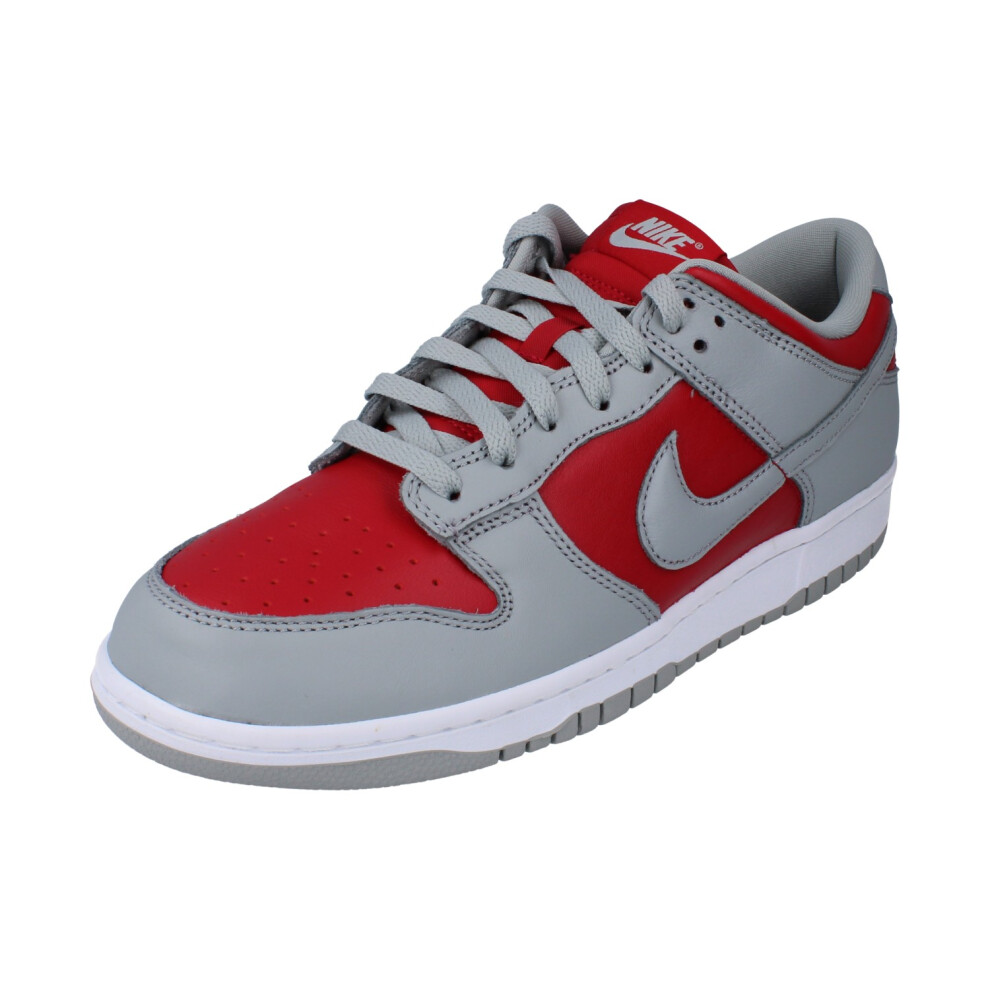 Nike (7) Dunk Low Qs Mens Fashion Trainers In Grey Red