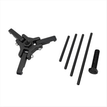 Vliegwiel Krukaspoelie Harmonic Balancer Trekker Gereedschap Gemakkelijk te Gebruiken Compact Zwaar 3-Klauw voor Auto's voor 3/8in Aandrijvingen