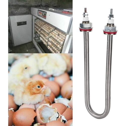 2000W U-Shape Poultry Incubator Humidification Tube, Professional Heating Replacement for Efficient Breeding Heating 1