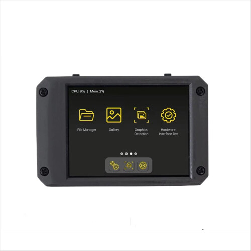 Módulo de reconhecimento visual K230 com IA, tela sensível ao toque HD de 2,4 polegadas, grande memória e MicroPython para kit de robótica.