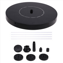 Bomba solar para fonte de banho de pássaros, 1,5 W, para uso externo, ideal para banho de pássaros, jardim, piscina e lago.