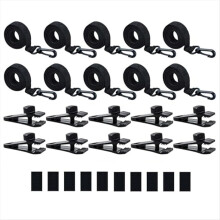 30Pcs Pool Solar Cover Reel Straps Pool Cover Reel Attachment Straps Pool Reel Straps Kit