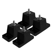 4 stuks schokbestendige voetsteunkussen voor buitenairconditioning, verdikte antislip voetsteunrubbers