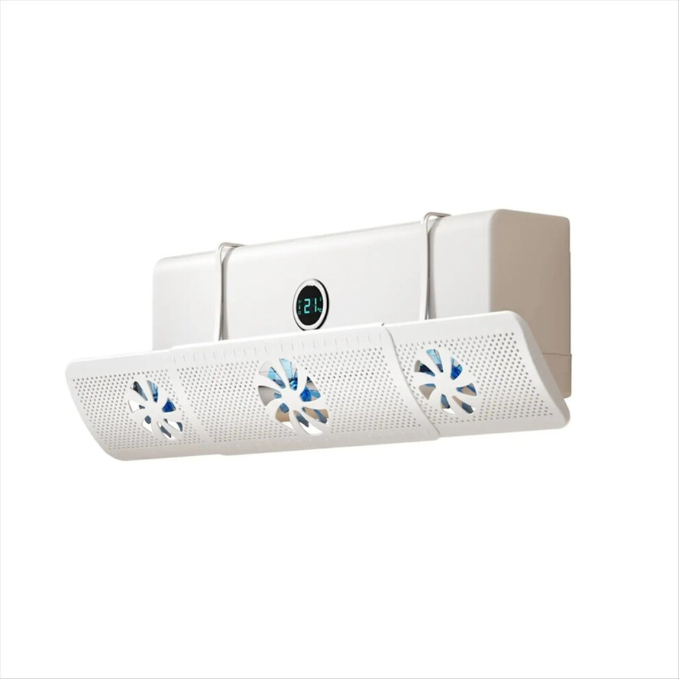 Air Deflectors For Ceiling Vents Adjustable Air Vent Deflector With 3 Fans Conditioner Baffle For Car Home Family 4851335938980
