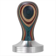 Pressino per caffè in acciaio inox da 58 mm, accessori per la produzione di utensili in legno colorato