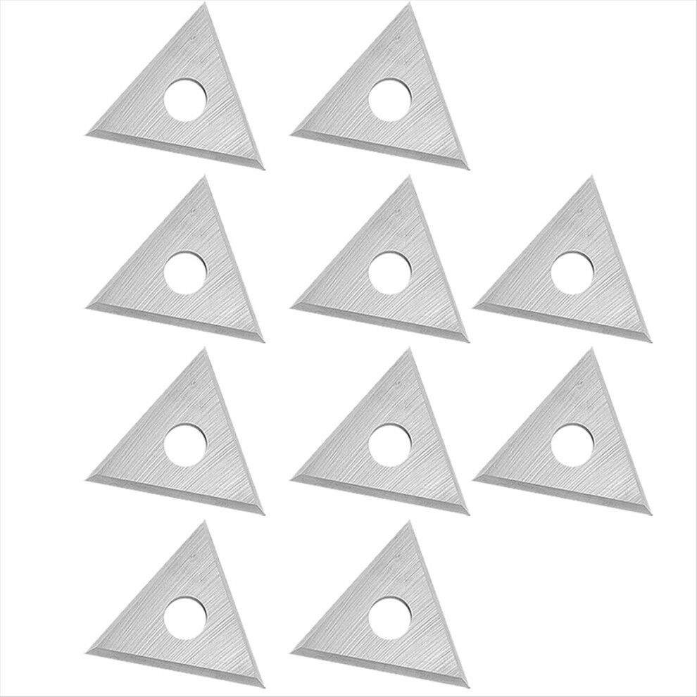 10Pcs 1Inch Triangle Paint Paint Carbide Blades Double-Edged Reversible Replacement Blade 4851335944509