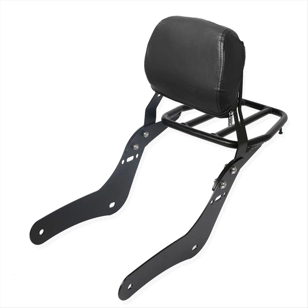 Motorcycle Rear Passenger Sissy Bar Backrest With Luggage Rack For Rebel 300 500 Cmx300 Cmx500 2017-2023 Black 4851335958100