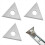 10Pcs 1inch Triangle Paint Paint Carbide Blades Double-Edged Reversible Replacement Blade 2