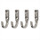 4 PCS Stainless Steel Hooks Stainless Steel Solid Single Hook Coat Hook 1