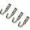 4 PCS Stainless Steel Hooks Stainless Steel Solid Single Hook Coat Hook 5