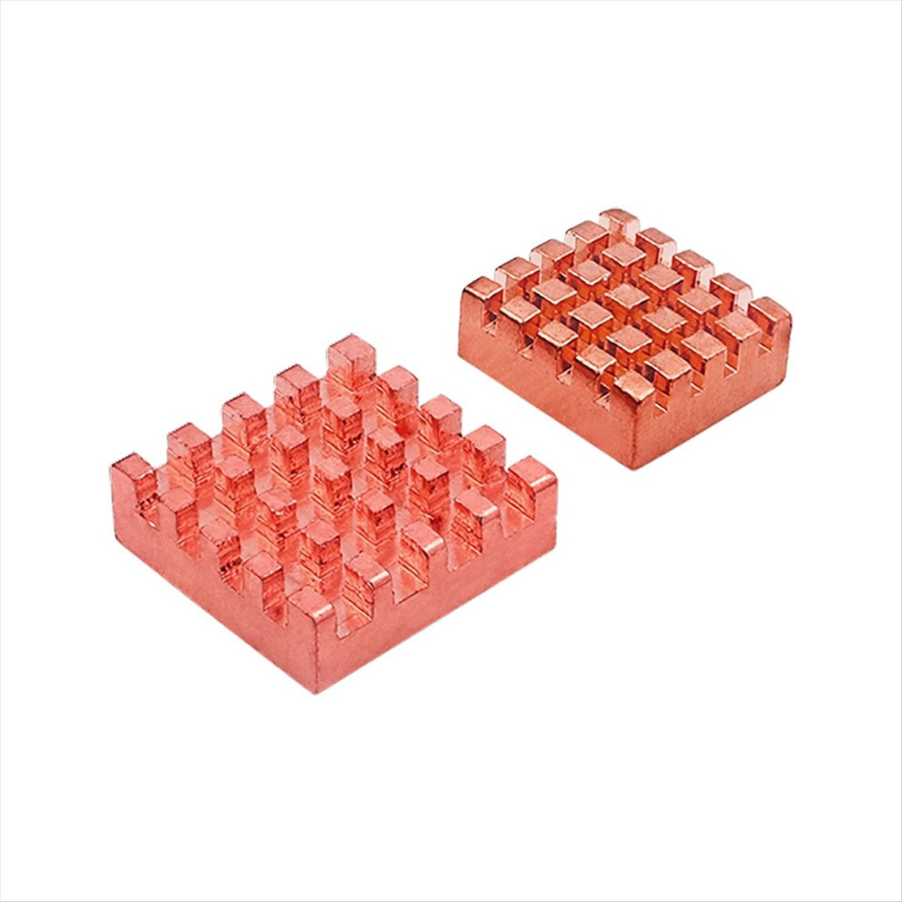 1Set Pure Copper Heat Sinks For Pi5 Ultra Dev Board Accessories Cooler Radiators Heatsink Module Cooling Kit Orange 4851335944431