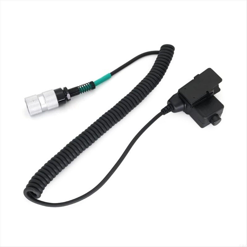 U94 Ptt Adapters Push To Talking Button Walkietalkie Headsets Cable For Prc152 6 Pin Plug Radios 4851335940990
