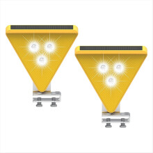 Waarschuwingslicht op zonne-energie - LED-knipperlicht op zonne-energie, waterdicht voor de bouw, oprit, zwaailicht wit