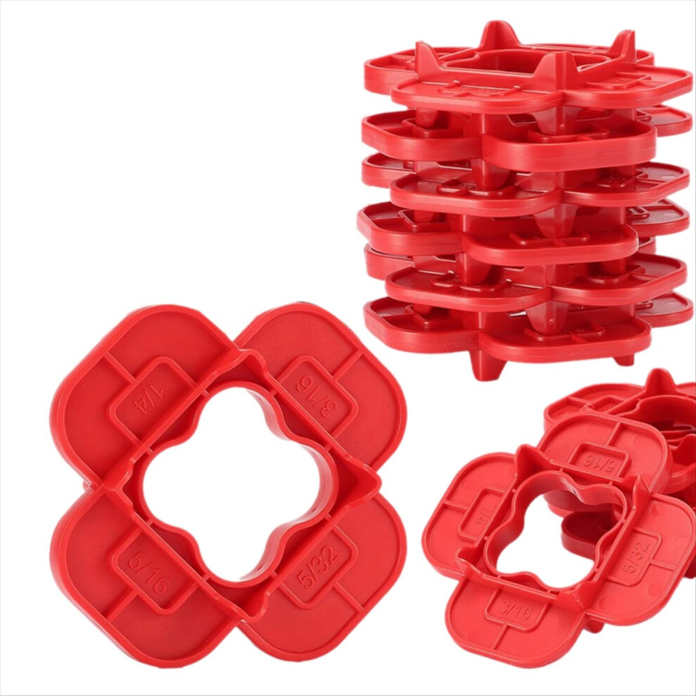 6 Packs 4-In-1 Multi-Size Deck Spacer Tool (5/32In,3/16In,1/4In,5/16In) For Composite,Pressure Treated Decking Board B 4851335945377