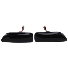 Conjunto de 2 luzes de sinalização lateral dinâmicas em LED para S80 XC90 XC70 V70 S60 2001-2009, cor preta fumê.
