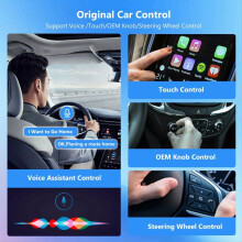 Podpora Wifi6 Nový adaptér Carplay Android Auto Box Dongle pre káblové a bezdrôtové pripojenie Vhodný pre väčšinu áut USB-A Plug&Play