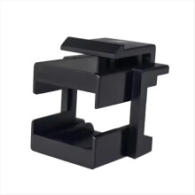 Conjunto de 50 placas de parede para conector RJ45, placas cegas para painéis de conexão RJ45, conectores LC e SC, na cor preta.