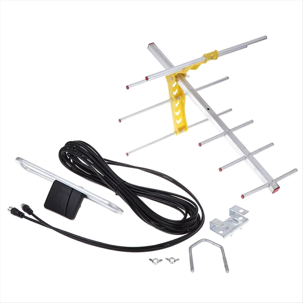 Tv Antenna Outdoor 100Mile Amplified 8 For Antenna Hd Tv 10Db Long Range For Uhf/Vhf/Fm Hdtv 4851335983812