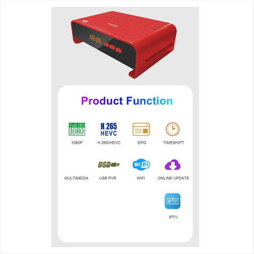265 DVB-S2 Full HD Digital Terrestrial TV Decoder CAS 1080P Mini Decoding EPG Set Top Box EU Plug 2