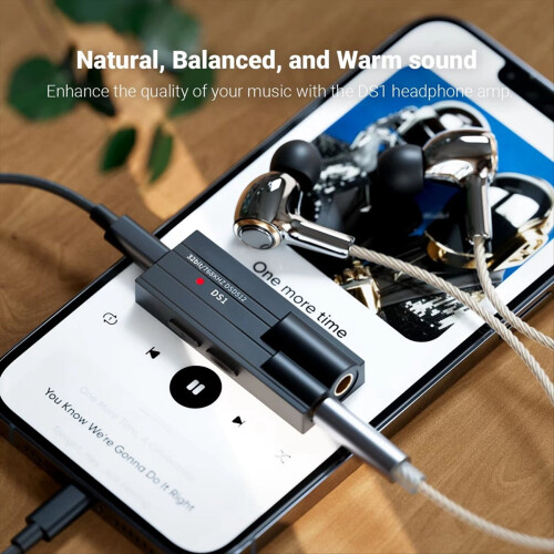 Audio DS1 DSD512 HiFi USB Dongle Headphone Amplifier Amp Mini Audio Decoder Support 32bit/768kHz with 4.4MM Balanced 1