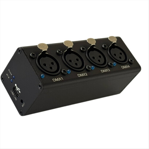 Ελεγκτής φωτισμού Ethernet ArtNet MINI DMX512 Interface 4 Universe 2048 Disco με MA2 Μαύρο 2