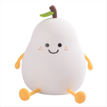 Dimmable Night Lights 7 Colors Pear Light Room Decor LED Usb Rechargeable for Kid Write Portable Bedside Table Lamp