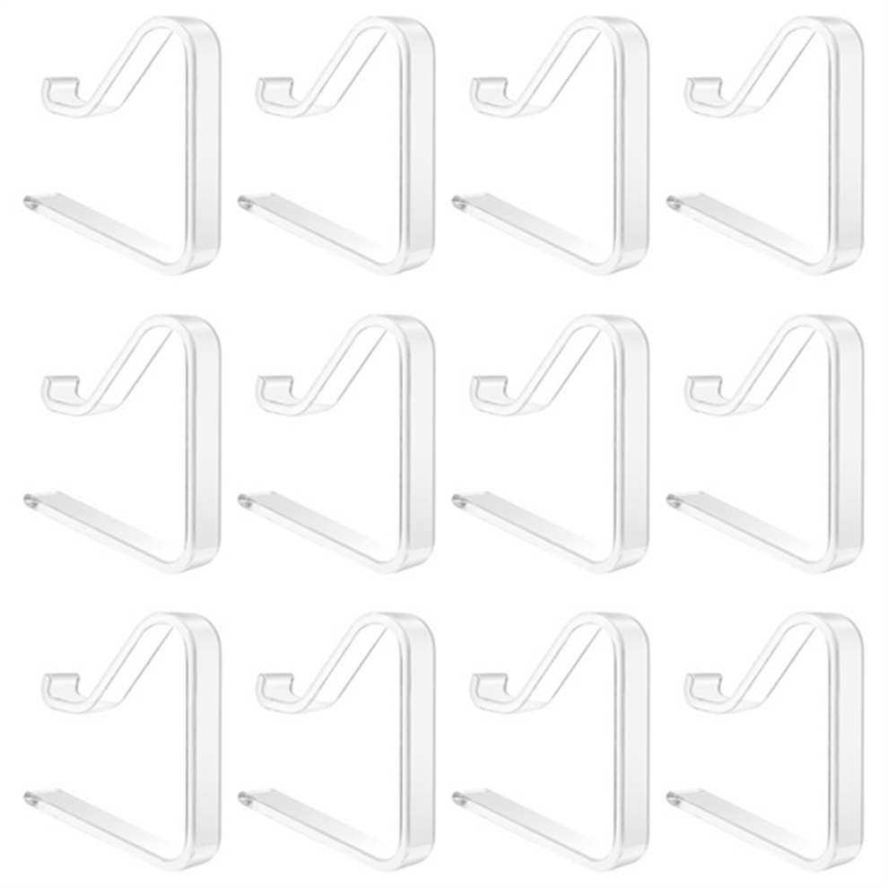 12 Pieces Transparent Tablecloth Clips, Table Cloth Clips,Windproof Table Cover Holder Clamps.table Cloth Holder A 4851335979730