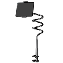 High-Quality Mobile Phone Stand Lazy Bedside Tablet Holder Desktop Cantilever Bracket Live Streaming for 10-12.9In Black