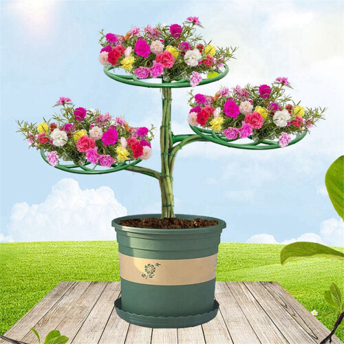 Sunflower Flower Support Stand Three-Layer Plant Support Rack for Climbing and Grafting 2