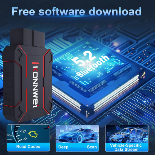 MAXOBD Auto Diagnose Code Reader Auto All System Scanner Bluetooth 5.0 voor Android en iOS Auto OBD Tool 1