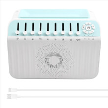 Caixa de Som Bluetooth Portátil com Sons da Natureza, Ruído Branco, Luz Noturna, Umidificador e Áudio Hi-Fi com 8 Sons Ambientes.