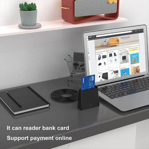Read Card Class USB Smart Card Reader ISO7816 Chip for Bank Card ID Card Class A, Class ...