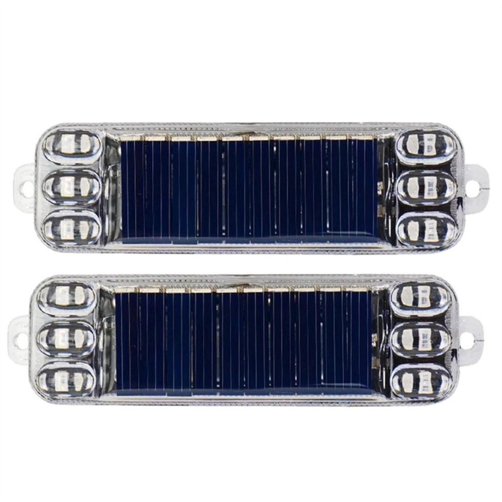 Motorcycle Solar Warning Car Rear Collision Prevention Strobe Night Led Tail Flashing Light 4851335916025