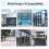 For XT2 XT4 SLH LR Garage Door Remote Control 868MHz Gate Remote Control Hand Transmitter White 2 Keys 5