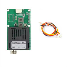 Singlemode-Faserkonverter mit FC/UPC-Empfang (1550 nm, 1 Kanal) für Video, UART, TTL und SBUS-Anbindung an optischen Controller (0–20 km)
