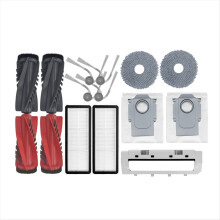 Per accessori per aspirapolvere Qrevo C/Qrevo 5AE/Qrevo EdgeC Spazzola a rullo Sacchetto per la polvere Spazzola laterale Panno per mocio Filtro