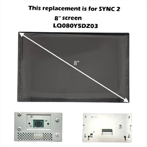 Οθόνη LCD 8 ιντσών DB5T-18B955- για ραδιόφωνο SYNC 2 2011-2016 χωρίς οθόνη αφής LQ080Y5DZ03 LQ080Y5DZ03A 2
