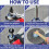 Angle Grinder Extension Pole,M10 Thread Polisher Adapter Pole, Grinder Extension for 100 Type Angle Grinder/Polisher 2