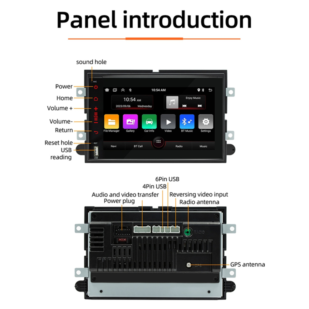 Android 13 7 Inch 2+32G Car Radio Player Gps Navigation For 2007-2014 Android Auto Carplay Stereo 4851335920756