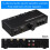 3 in 3 Out Fully Balanced Audio Signal Selector Switcher XLR Switcher Passive Front Active Speaker Volume Controller 2