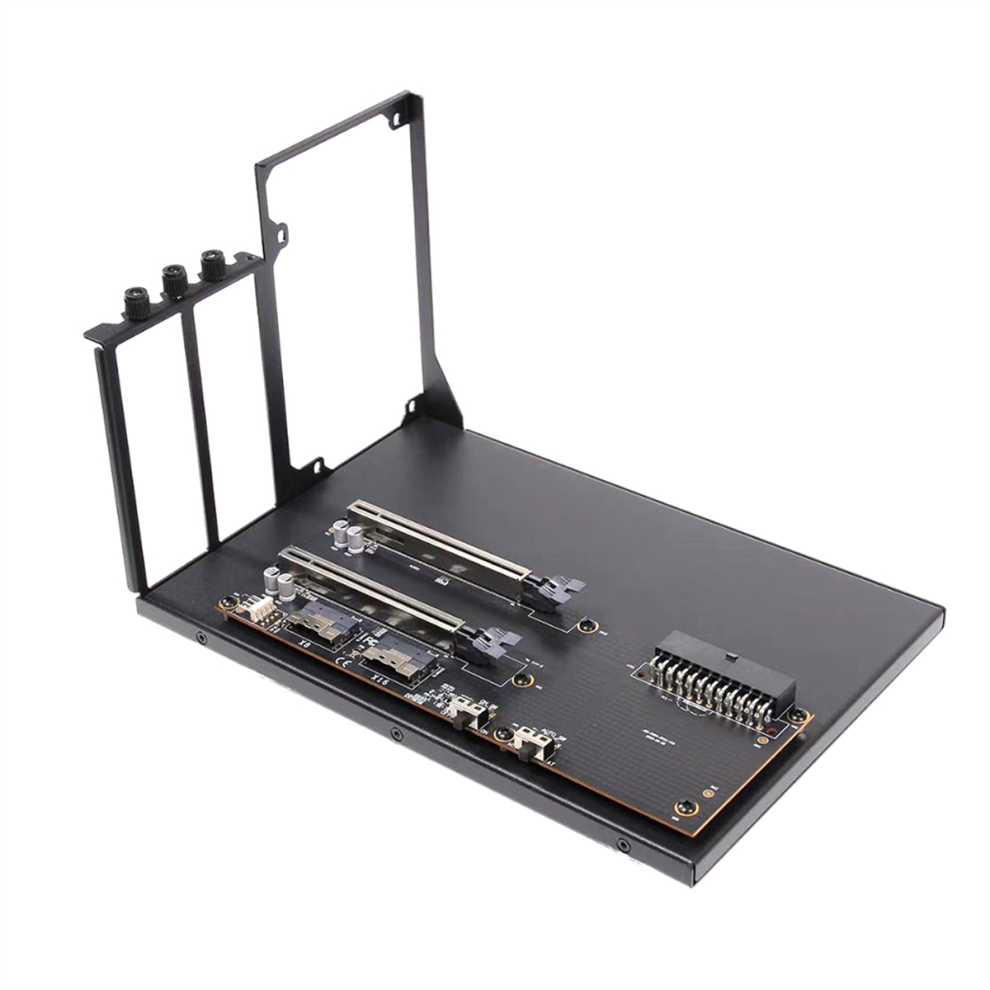 Dual Card Slot Slimsas Card External Gpu Dock Pcie4.0 Laptop To External Video Graphics Card Pcie4.0 X16 To 8654 Adapter 4851335904503