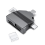Multifunction 7 in 1 Card Reader USB 2.0 Type C to SD Adapter USB Flash Reader for PC Laptop Accessories Black 1