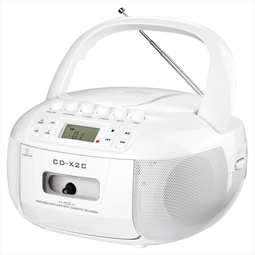 Portable Cd Cassette Player Fm Am Tape Cd Player Student Learning U Disk Mp3 Stereo Music Player 4851335996423