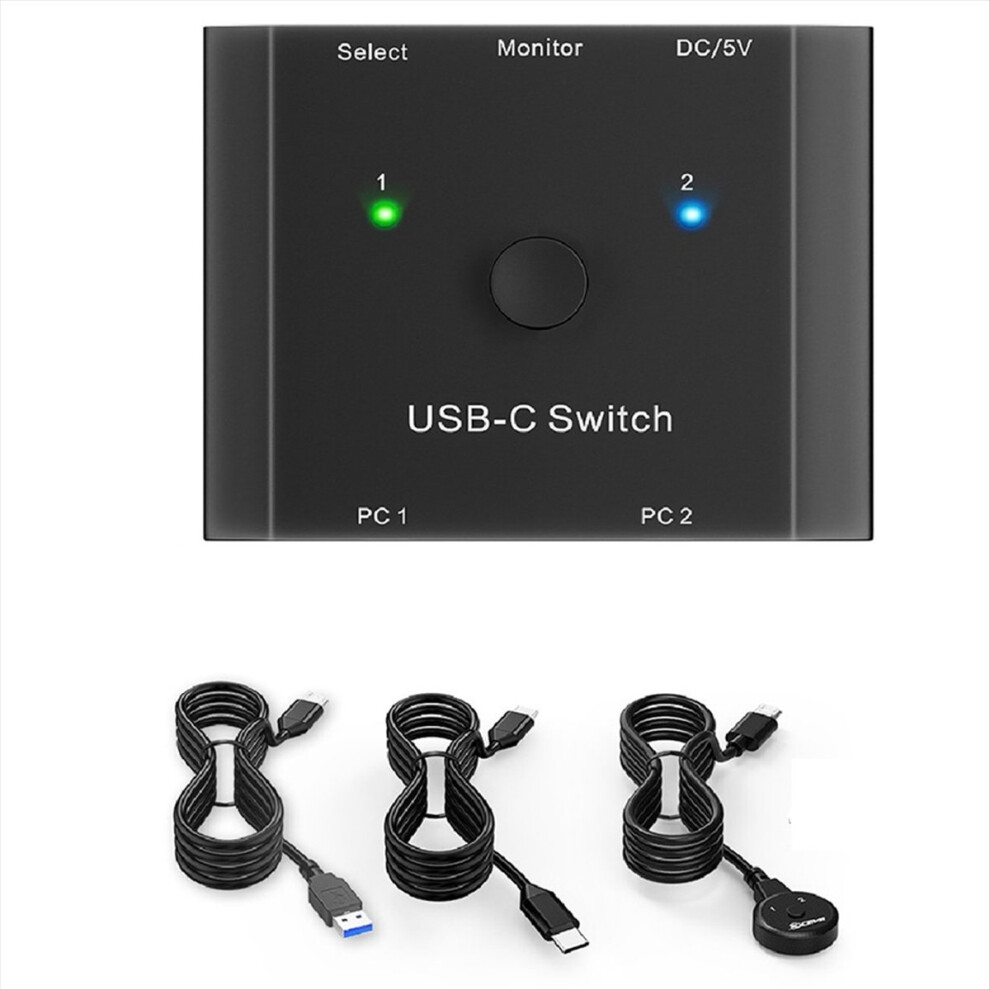 New 8K Usb C Kvm Switch Usb3.1 Type-C Splitter Cable For Video 8K@30Hz 4K@120Hz Pd 100W 10Gbps Data Transmission 4854274070377