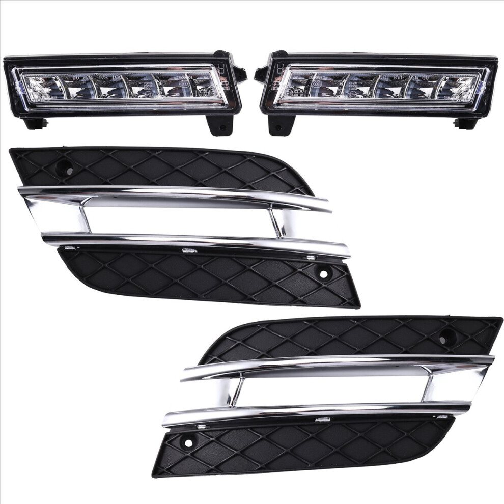 Car Front Bumper Grille Led Drl Daytime Running Fog For Ml350 W164 Ml300 Ml320 A1649060151 1648802024 Light 4851335908365